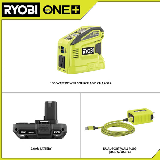 18V ONE+ 150-WATT BATTERY POWER SOURCE AND CHARGER KIT