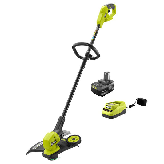 18V ONE+ 13" Cordless Battery String Trimmer/ Lawn Edger with 4.0 Ah Battery and Charger