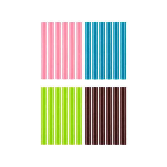 24 PC. FULL SIZE VARIETY COLOR GLUE STICKS