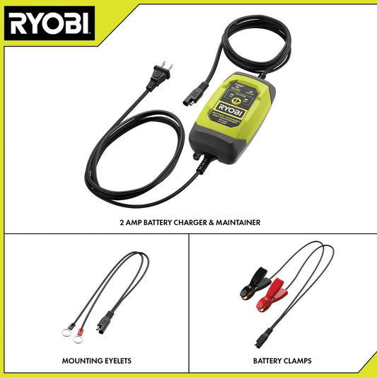 6V/12V 2 AMP BATTERY CHARGER & MAINTAINER
