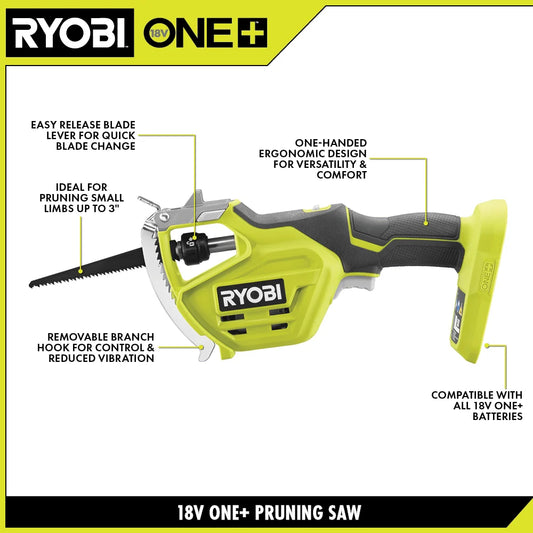 18V ONE+ ONE-HANDED PRUNING RECIPROCATING SAW