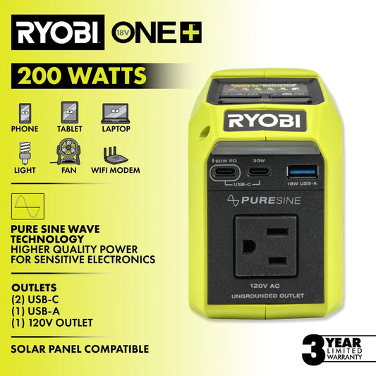 18V ONE+ 200W Power Source/Charger