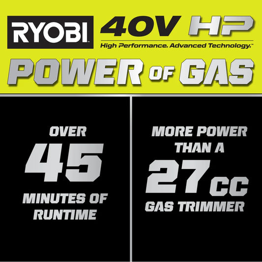 40V HP Brushless 16" Attachment Capable String Trimmer Kit