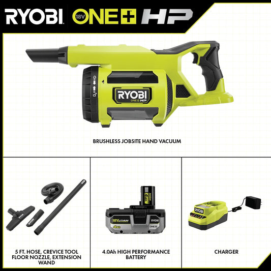 18V ONE+ HP BRUSHLESS JOBSITE HAND VACUUM KIT
