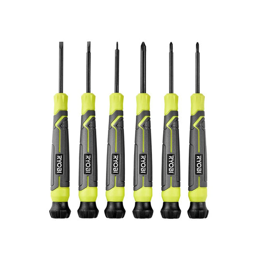6-Piece Precision Screwdriver Set with Cushion Grip Handles
