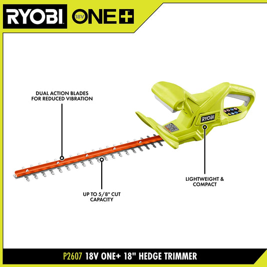 18V ONE+ 18" Hedge Trimmer Kit
