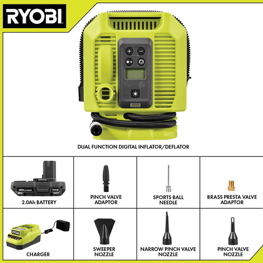 18V ONE+ DUAL FUNCTION DIGITAL INFLATOR/DEFLATOR KIT