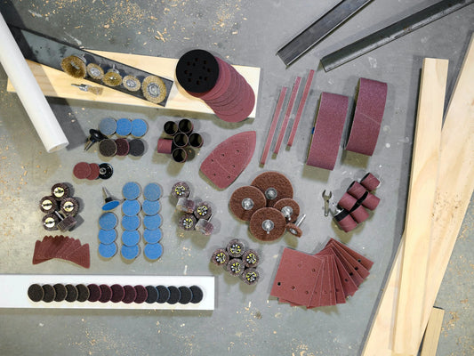 9 PC. 1/4 SHEET SANDER SAND PAPER