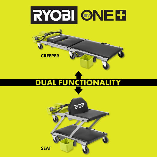 18V ONE+ Dual Function Lighted Creeper/Seat
