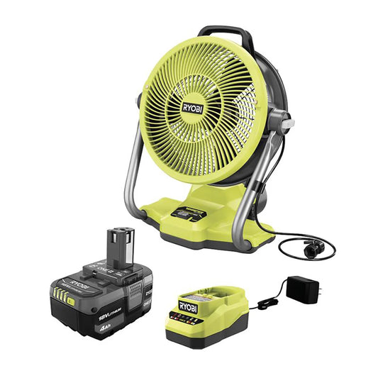 ONE+ 18V Cordless Hybrid 12" Misting Cannon Kit with (1) 4.0 Ah Battery and Charger
