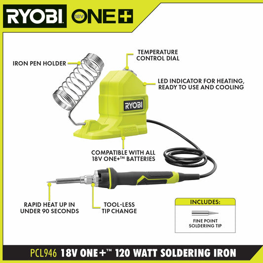 18V ONE+ 120W SOLDERING IRON