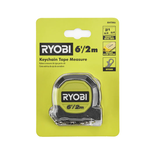 6'/2m KEYCHAIN TAPE MEASURE