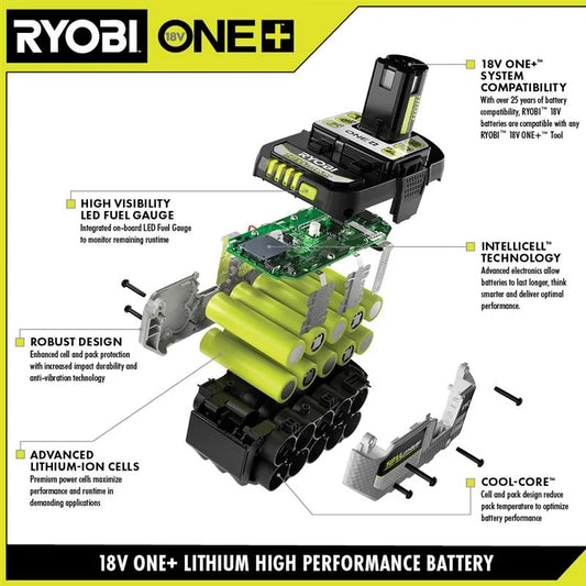 18V ONE+ 6AH LITHIUM-ION HIGH PERFORMANCE BATTERY